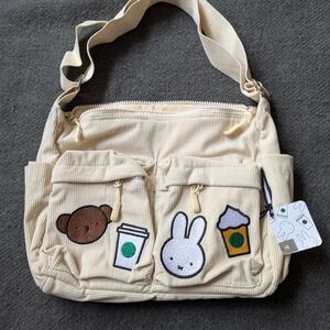 Starbucks Asia exclusive Miffy small corduroy bag, BNWT
